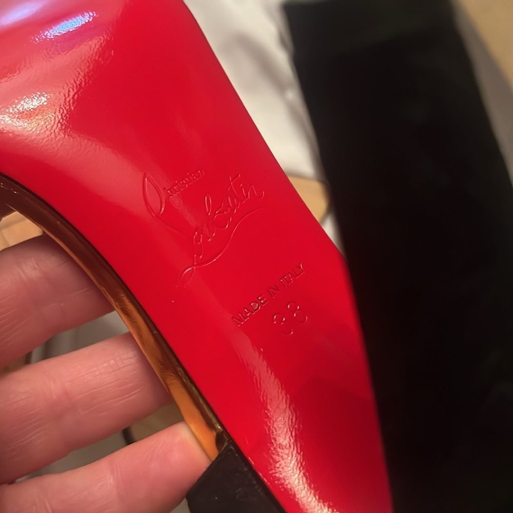 Christian Louboutin heel snake shoes Italy Size 38 . 100% Authentic multi color - Picture 10 of 12